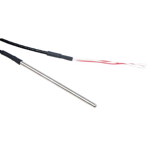Capteur RTD PT100 RS PRO, Ø 4mm, L.100mm + 2m, +250°C max, Câble ( Prix pour 1 )