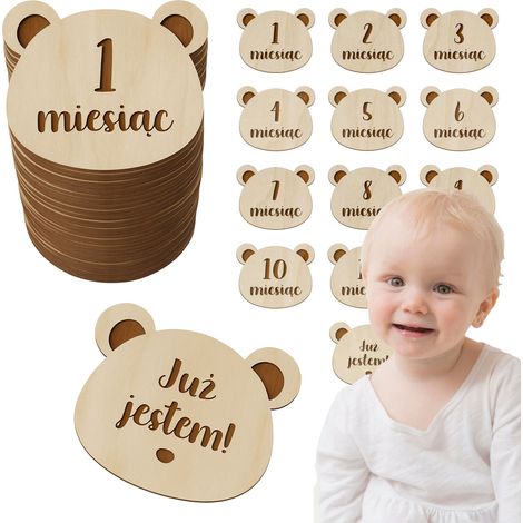 Cartoline fotografiche mensili: un regalo per il primo anno di vita di un bambino. (1/5)
