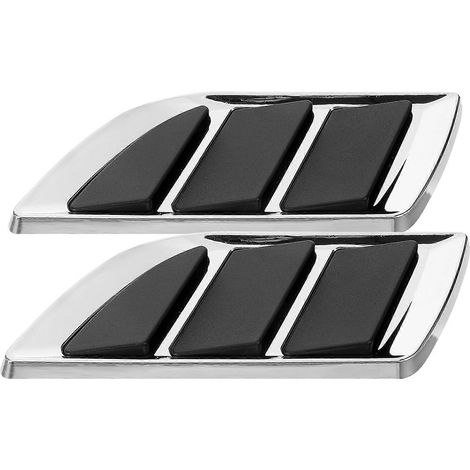 1 paire d'autocollants décoratifs pour aération de capot de voiture, couvrant le flux d'air extérieur du véhicule. (1/5)