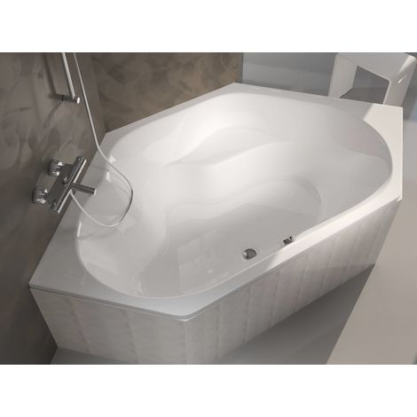 Baignoire d'angle encastrable LINCOLN 145 x 145 cm