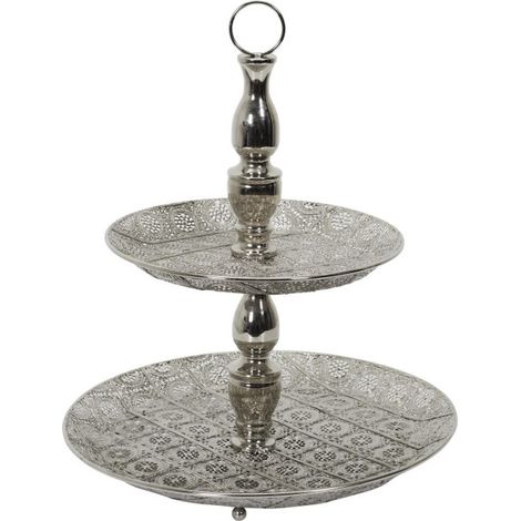 Plateau de Présentation "Mirage" 49cm Argent (1/5)
