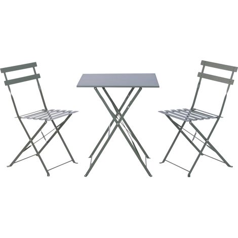 Mesa Set 3 Metal 60X60X71 Verde (1/5)