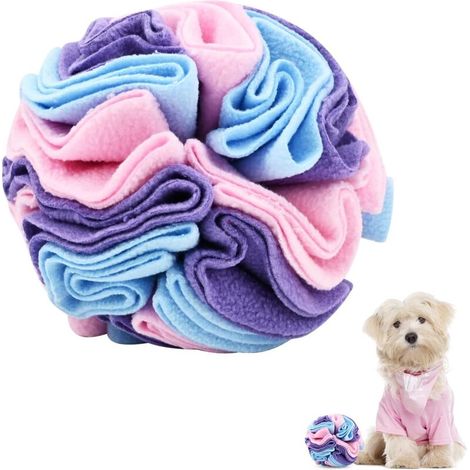 Tapis de Jeu Éducateur et Puzzle de Fouille pour Chien - Jouet Interactif à Renifler en Ballon - Alimentation Lente et Anti-Stress pour Petits et Moyens (1/5)