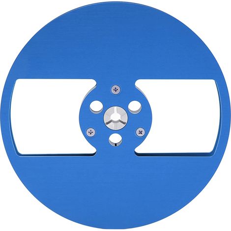 Bande vierge 1/4 7 pouces Bobine aluminium 2 trous Bobine réceptrice universelle ouverte Pièce machine Nab pour TEAC Bleu (1/5)