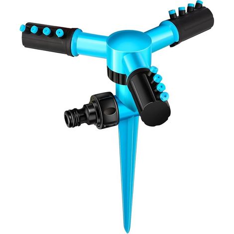 Arroseur de Jardin Plastique Arroseur de Pelouse Automatique à 360° Arroseur d'eau Pulvérisateur Durable à 3 Bras pour Jardin Et l'Irrigation Pastorale (1/5)
