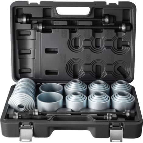 VEVOR Kit Extracteur de Silentblocs et Roulements 36PCs, Outils de Montage et de Demontage de Silentblocs Bagues et Joints, avec Coffret, Compatible avec les Moteurs LCV et PL, Reparation Automobile