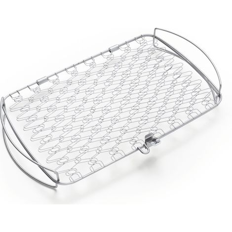 Weber Fisch- und Gemüsehalter groß, Edelstahl