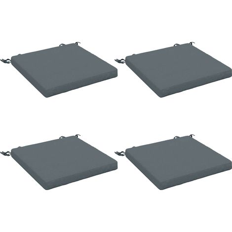 Coussins de siège 4 pièces SOEST 4 pc 100 % polyester Bleu vidaXL