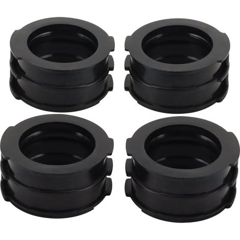Set of 4 Carburetor Intake Manifold Gaskets Compatible with Yamaha V-MAX 1200 VMX12V 85-07 - Genuine Replacement Parts (1/5)