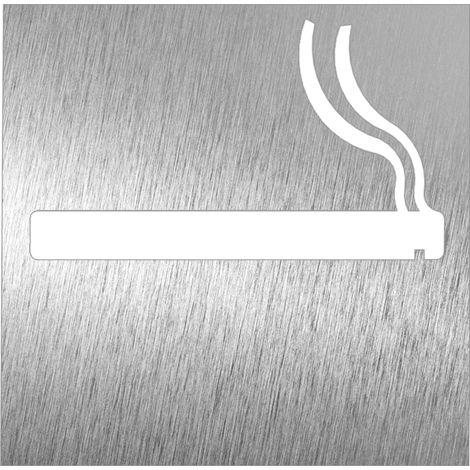Pictogramme en Acier Inoxydable "Autorisation de fumer" - Fricosmos (1/2)