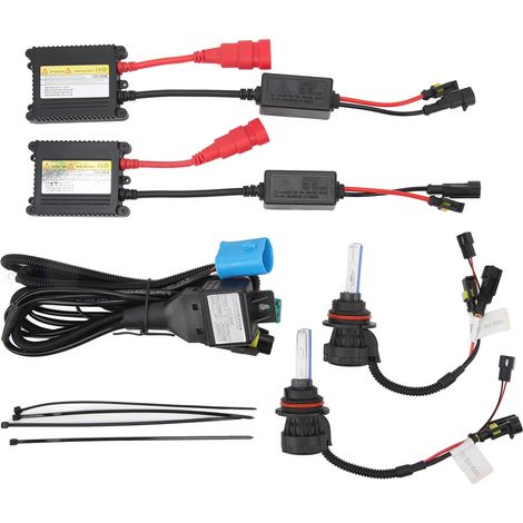 55-W-DC12V-HID-Xenonlampen-Set, extrem hell für Abblend- und Fernlicht, 5500 lm, Umrüstsatz mit Schnittstelle 9007 – AquaForge