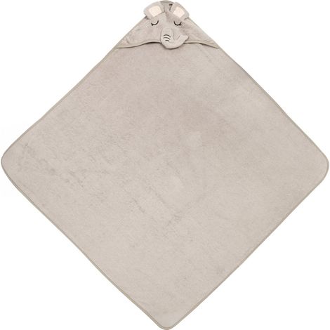 Serviette de bain Bathfriends 100x100 cm, gris éléphant (1/5)