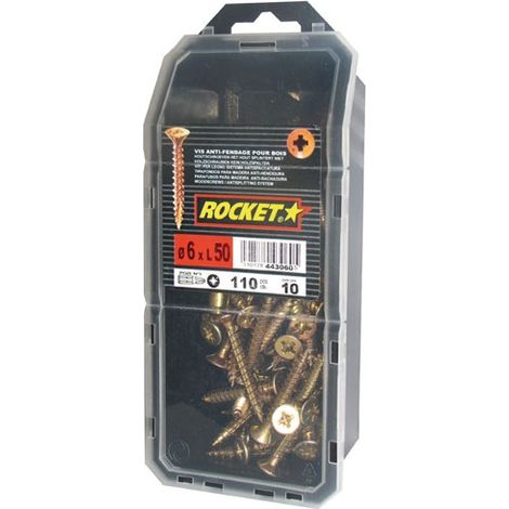 Rocket Vynex tornillos acero dicromado 6 x 50 mm 160 uds