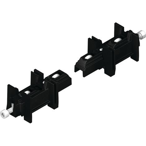 La Croisee Ds – Kit chariot coulissant réglable double BR DA – Pour coulissants aluminium – Charge maximale 150kg – Installation rapide avec supports en acier inoxydable