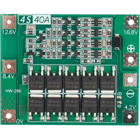 4S 40A Li-Ion Lithium-Akku 18650 Ladegerät-PCB mit BMS-Schutzplatine für Bohrmotor 14,8V 16,8V LiPo-Zellenmodul (1/5)