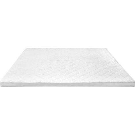 Sur-matelas 160 x 200 cm Mousse froide Profil d'œuf 6 cm