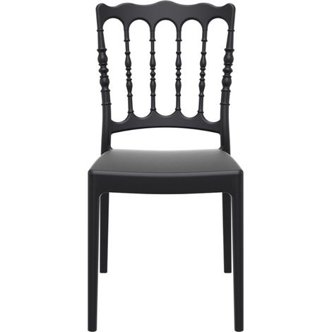 Chaise Napoléon GARDEN Polypropylène noir - lot de 20 - Prodirest (1/5)