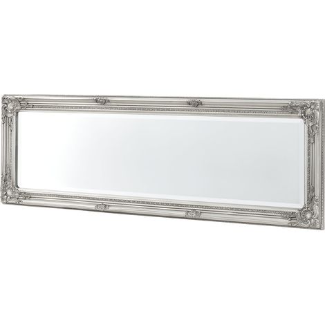 Specchio da parete 132 x 42 x 3,5 cm argento 030007906