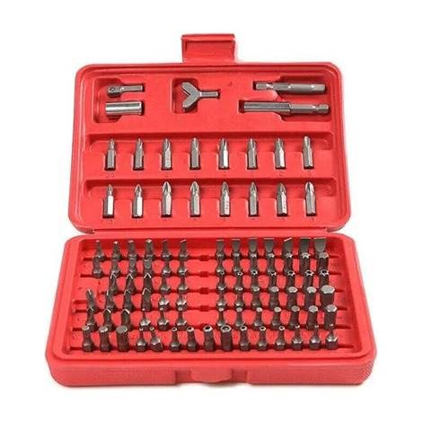 Kit 100 Inserti Per Avvitatore A Batteria Punte Torx Taglio Stella Adattatore (1/4)