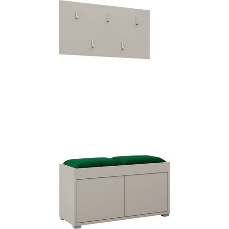 Conjunto para recibidor Comfivo Tutela, Manila 35, 0x0x0cm, Aglomerado laminado, Tapiz, Montada en la pared, Colocada