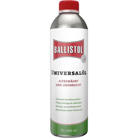 Olio Universale Ballistol 500ml Trasparente per Cura del Laboratorio