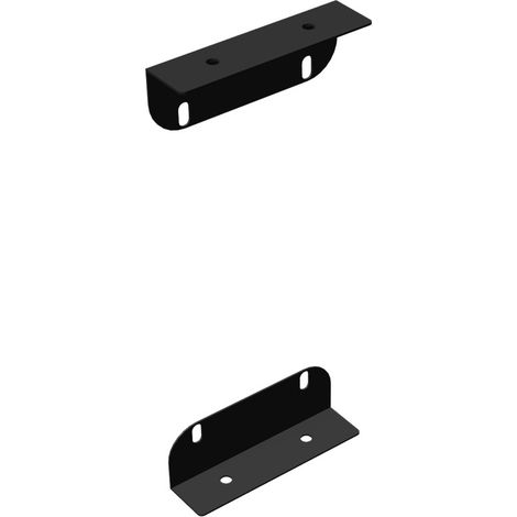 Neuhofer Metallwinkel für Raumtrenner 8,8 x 5,3 cm schwarz 6 Stück (1/3)