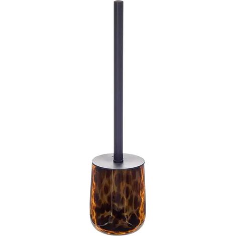 Brosse WC en Verre "Dotty" 39cm Marron