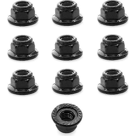 Lot de 10 écrous antivol métalliques M4 de 4 mm compatibles avec les voitures RC 1/10 et les crawlers Traxxas (1/4)