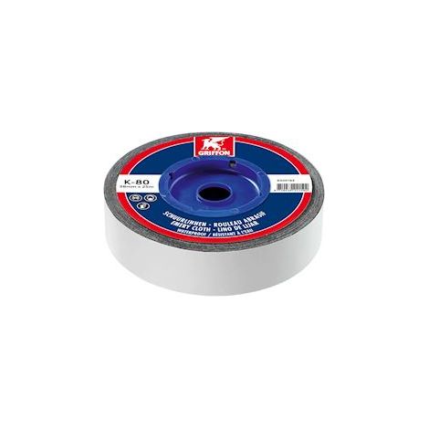 Rodillo lijador impermeable K-80 grano 80 GRIFFON 25m x 38mm - 6300163