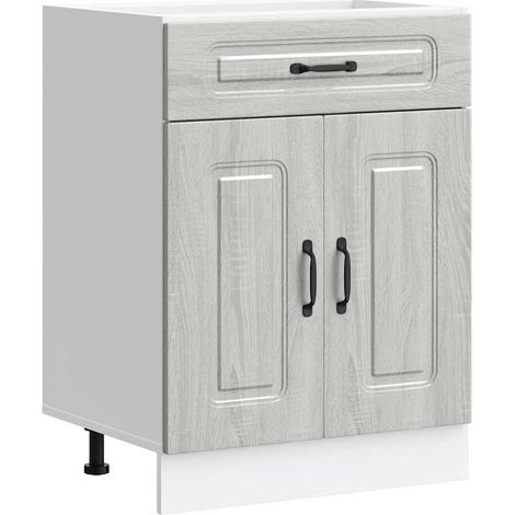 Maison Exclusive - Mueble bajo de cocina Kalmar gris sonoma mader