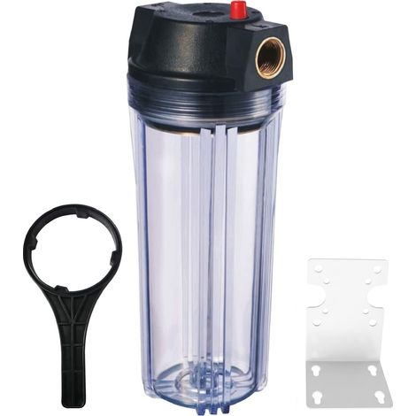 Boîtier transparent fin standard de 25,4 cm - Port de 1 pouce avec support de clé à décompression - 2,5 x10 pouces (1/5)