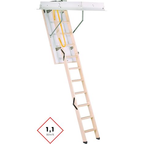 Minka Bodentreppe Euro Trend mit U-Wert 1,1 W/m2K 220-280cm Raumhöhe 140x70cm Deckenöffnung (1/3)