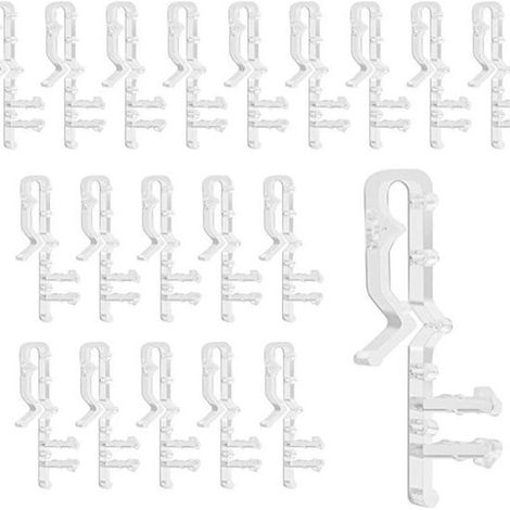 Juego de 12 piezas de accesorios para persianas venecianas con solapa de 2 pulgadas. (1/2)