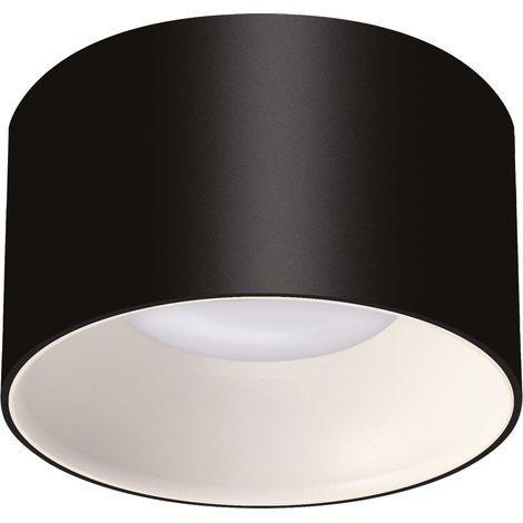 Schwarze und weiße dekorative Ring-Deckenleuchte Panama GU10 35W IP20 Ideus 04119 (1/2)