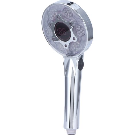 Douchette G1/2 avec pommeau de douche à main à LED 3 couleurs, économe en eau, pour salle de bain à domicile (1/5)