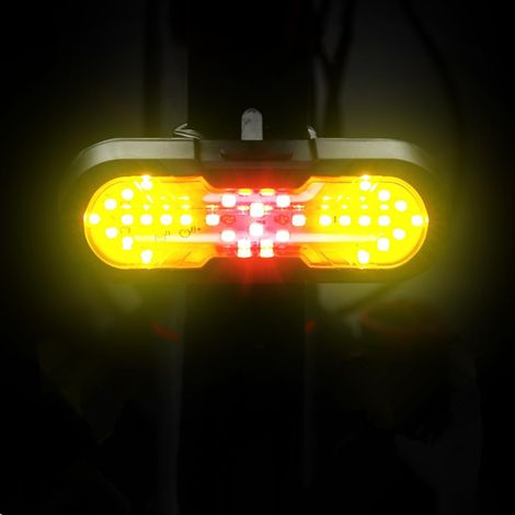 Fahrradblinker mit drahtloser Fernbedienung – Fahrradrücklichter mit integrierten Blinkern zur Verwendung während der Fahrt. (1/5)