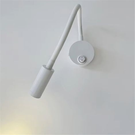 Lampe murale LED flexible 3W, lampe de lecture de chevet pour hôtel, lampe de tableau murale, lampe de lecture avec interrupteur et interface USB, lot de 2 (1/5)