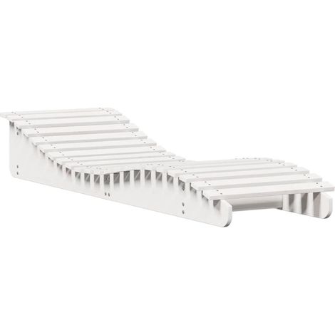 Maison Exclusive - Lettino Prendisole Bianco 205x60x31,5 cm in Legno Massello Pino (1/5)