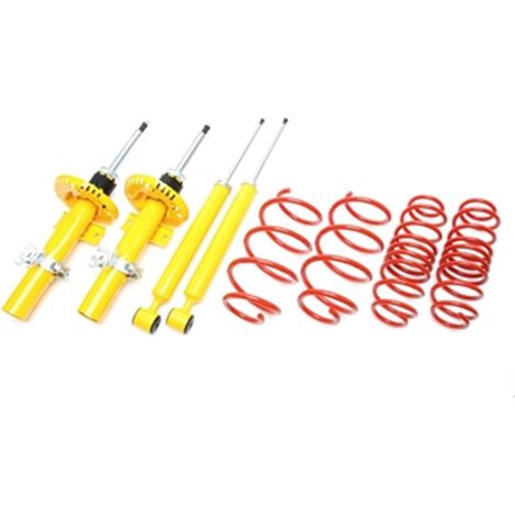 Kit Amortisseurs Ressorts Sport Audi A1 8X 2010 a 2018 1.4 TDI/1.4 TFSI -45/-45mm-30609422