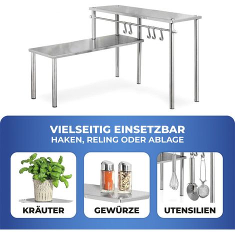 Wenko – Étagère d'angle inox – Fixation murale – Design moderne pour salle de bain et cuisine – Optimise l'espace – Dimensions adaptées (1/5)