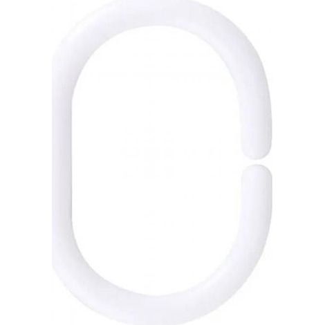 100 anneaux en plastique pour rideaux de douche, crochets en forme de C, adaptés aux salles de bains/chambres à coucher/dressings