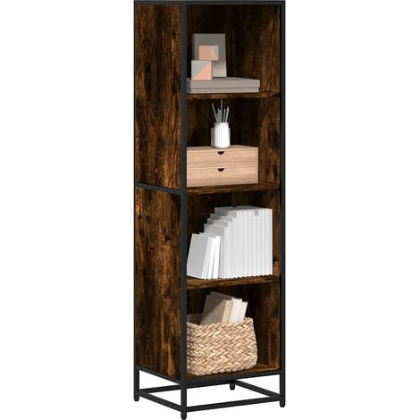 Bücherregal Räuchereiche 40x35x139 cm Holzwerkstoff