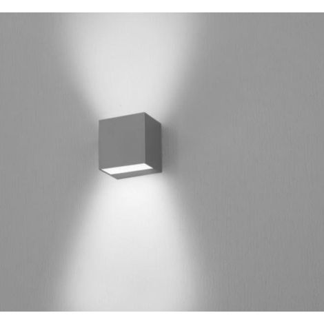 Nobile illuminazione applique led bidirektional 2x9w 3000k ip65 antracite ba10/2a/3k/a