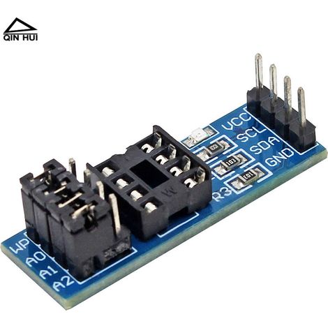 Der 8-polige I2C-Schnittstellenchiphalter ist für AT24C01/02/04/08/16/256 EEPROM-Speichermodule geeignet. (1/4)