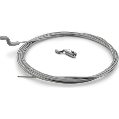 Câble de Gaz Souple Ø1.5 mm avec Embout Z et Serre-câble en Z Longueur 2.5m Accélérateur Carburateur Poignée Réparation pour Tondeuse Débroussailleuse Motoculteur Jardin (1 câble) (1/5)