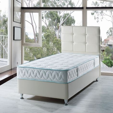 Letto singolo contenitore Nova bianco 92x206 (1/3)