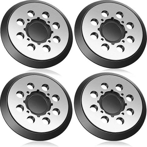 Lot de 4 plateaux de rechange pour ponceuse orbitale, plus robustes, avec support métallique et 8 trous, pour modèle DWE6421 (1/5)