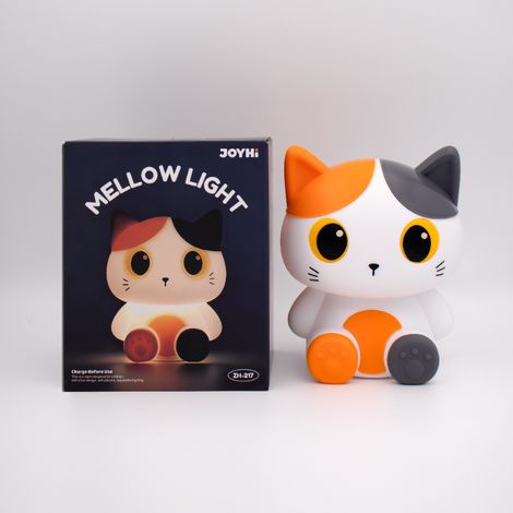 Filiyano – lampe de chevet rechargeable – Veilleuse mignonne avec chat, lampe de chevet rechargeable à LED à intensité variable (3 niveaux), commande (1/5)