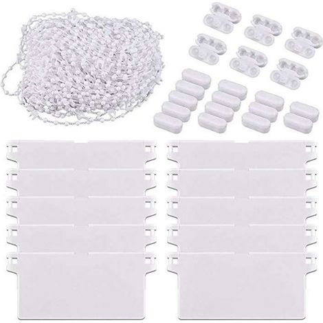 Retail 89mm bottom beads, 20m bottom board, 10 beaded buttons, 20 vertical Venetian blind accessories, curtain accessories (1/5)
