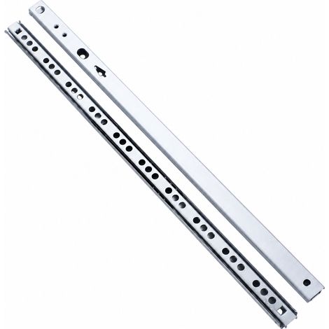 Glissières de tiroir silencieuses à billes 17 mm 246 mm en acier galvanisé à 2 sections 246mm 26 × 2 × 3 cm 150 g – Livraison gratuite
